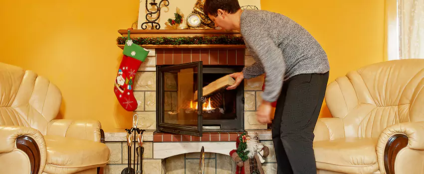 Rusted Metal Fireplace Restoration in New Milford, New Jersey