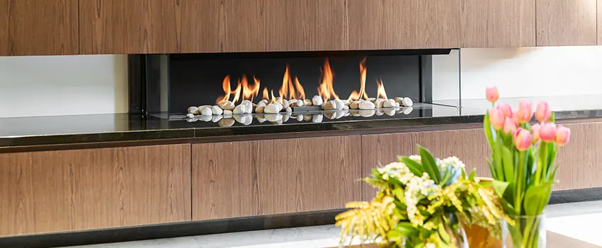 Double-height Fireplace Design Refurbishment in New Milford, New Jersey