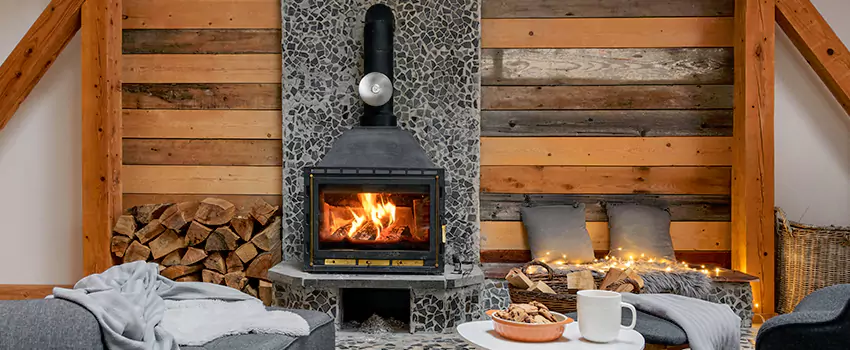 Thelin Hearth Products Direct Vent Gas Stove Fireplace Inspection in New Milford, New Jersey